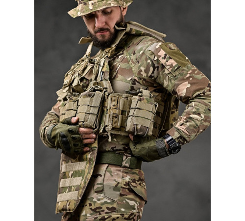 плитоноска 4 швидких скидання Cordura мультикам ВТ7929 за 4015 грн
