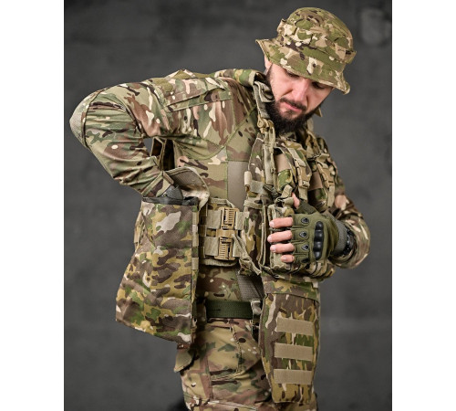 плитоноска 4 швидких скидання Cordura мультикам ВТ7929 за 4015 грн
