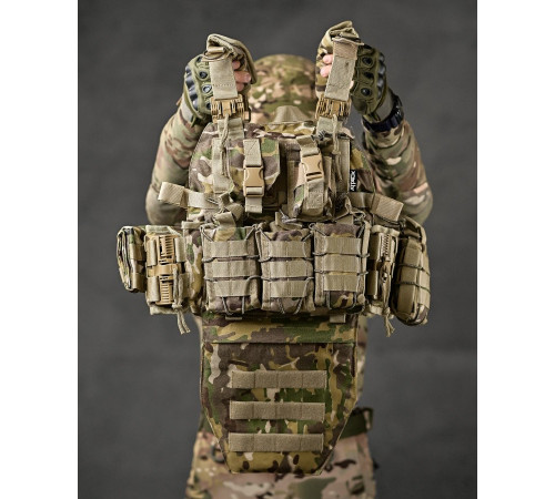 плитоноска 4 швидких скидання Cordura мультикам ВТ7929 за 4015 грн
