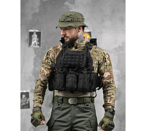 Плитоноска 4 скидання black Single Sword ВТ1096 за 3299 грн