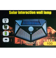 Фонарь Навесной с датчиком движения BK 100/ 7317 -100led + solar (100 шт/ящ)
