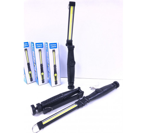 Фонарь аккумуляторный HW-821/6984 COB с магнитом 1*18650 (120 шт/ящ) за 306 грн