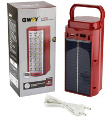 Переносной фонарь с повербанком и солнечной панелью на 24 Led GWAY GL 6240 S (12 шт)