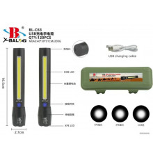Фонарь Police с боковой подсветкой BL C63 COB+USB CHARGE (240 шт/ящ)