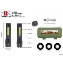 Фонарь Police с боковой подсветкой BL C61 COB+USB CHARGE (240 шт/ящ)