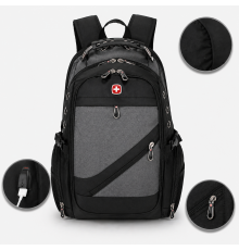 Рюкзак, швейцарський рюкзак, SwissGear 8810, туристичний рюкзак, рюкзак для ноутбука Сірий