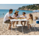 Белый Раскладной стол для пикника в чемодане Folding Table "120* 60* 70 см" + 4 стула