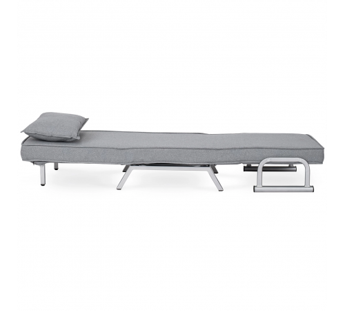 Раскладное кресло,раскладушка MEBEL ELITE BART,серый (KR -80) (Серое) (кресло-80/80/68; кровать-190/80)