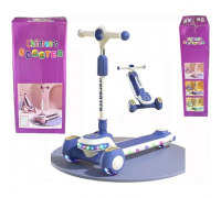 Трехколесный самокат Viper YJF-2026 Active Kids (подсветка, складная конструкция, регулируемая ручка)