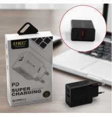 Адаптер Fast Charge 220v 18w PD 889/ 6924 USB+type C (250шт)