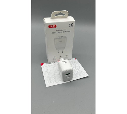 СЗУ XO. L137 PD20W/QC18W (1USB-A+1USB-C) (210) за 284 грн
