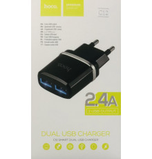 Адаптер HOCO USB CHARGER DOUBLE C 12 ART 7091/3094 (100)