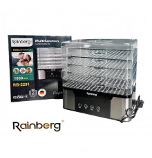 Електрична сушарка для овочів та фруктів Rainberg RB-2291 Food Dehydrator Multifunction 1000W (4)