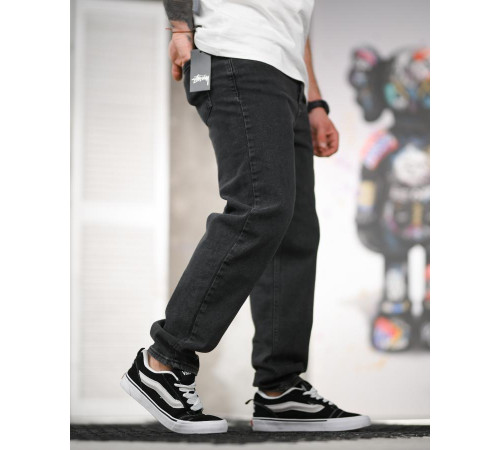 Джинси stussy ballon потертий чорний ТР6861 за 1979 грн