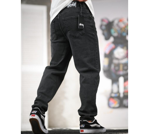 Джинси stussy ballon потертий чорний ТР6861 за 1979 грн