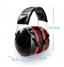 Наушники шумозащитные 32dB красные усиленный мягкий наголовник