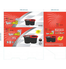 Швабра Spin Mop 360 black 8л (25)
