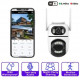 Вулична поворотна камера відеоспостереження WiFi Dual lens Q2 на 2 об'єктиви, 8Mp Type-C