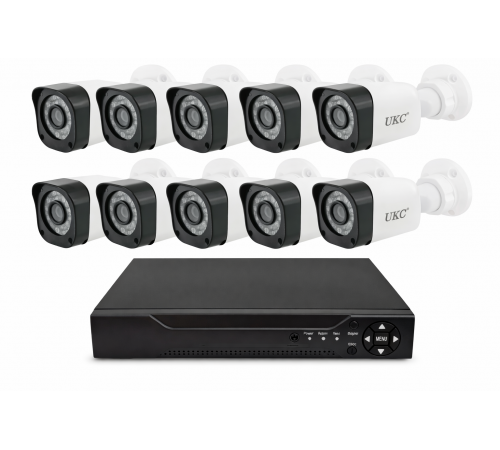 Набор на 8 камер DVR KIT 945 8ch Gibrid / Комплект видеонаблюдения из 8 Wi-Fi камер+регистратор