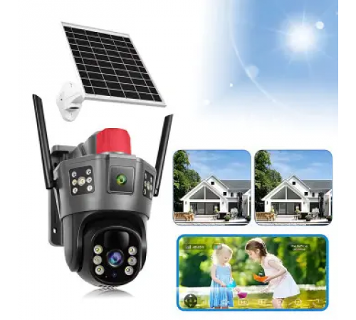 Камера на 3 линзы 4G / солнечная панель SD 35-4G