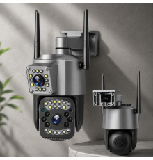 Уличная камера с двумя линзами SC03 V380pro ART 8761 поддержка 4G