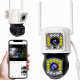 Уличная камера видеонаблюдения с 2 объективами WiFi, 4MP V360 Pro