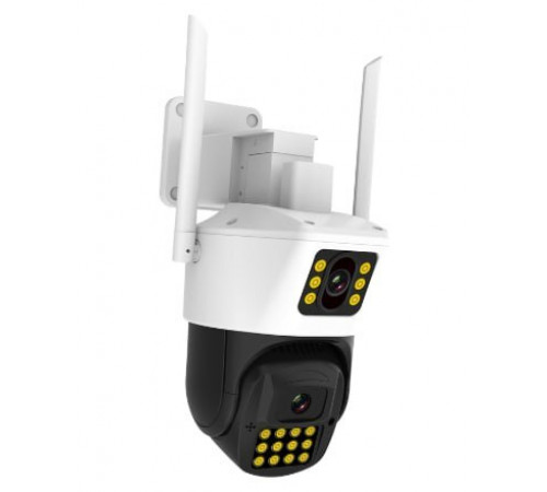 Камера 360 (P12-P6MP)-mpКамера Wifi ptz двойной поклон 3mp+3mp= 6mp камера +12v2a power *icsee