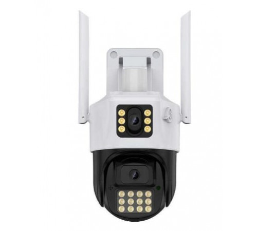 Камера 360 (P12-P6MP)-mpКамера Wifi ptz двойной поклон 3mp+3mp= 6mp камера +12v2a power *icsee
