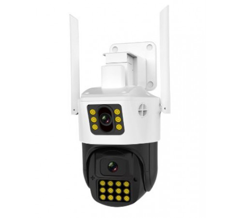 Камера 360 (P12-P6MP)-mpКамера Wifi ptz двойной поклон 3mp+3mp= 6mp камера +12v2a power *icsee