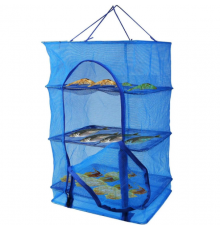 Складна сітка сушарка 50х50х98 см для сушіння риби, грибів та фруктів