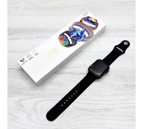 серый Смарт-часы Smart Watch GS7 MINI 41 мм, Фитнес часы с тонометром и пульсоксиметром