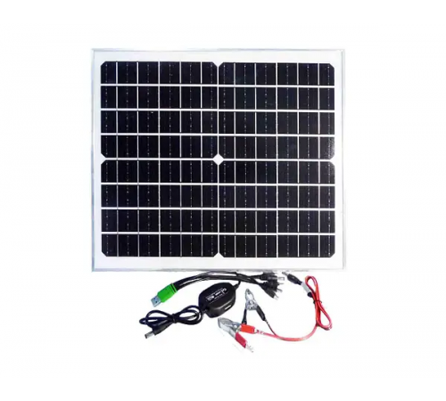 Портативна сонячна панель CL 1825 20W, з виходом USB, 5/9/18 V, 1.33-3.7 A за 746 грн