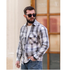 Сорочка в клітинку beg/grey ТР6800