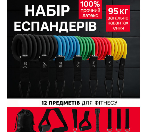 Эспандер для подтягивания на турнике exercise pipe, Резинка для фитнеса и спорта лента эспандер ZP-36