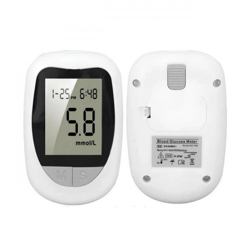 Апарат для вимірювання цукру 50 тестів від батареї Glucose Meter BY-100 для контролю рівня глюкози в крові KF-58 за 514 грн