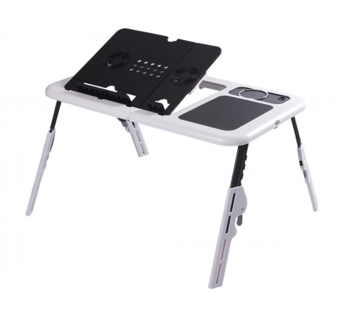 Портативний столик для ноутбука з охолодженням 2 USB кулерами E-Table LD-09 (10) за 673 грн