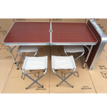 Стол для пикника с 4 стульями Folding Table 120х60х55/60/70 см XL 172 (1 шт/ящ)