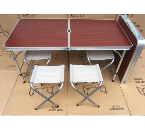 Стол для пикника с 4 стульями Folding Table 120х60х55/60/70 см XL 172 (1 шт/ящ) за 1967 грн