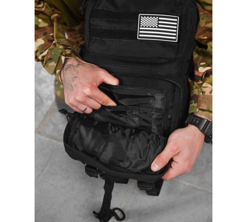 Рюкзак тактический 45л 800D Silver Knight USA black ВТ6387