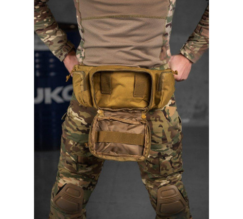 Тактическая сумка на пояс MILITARY RANGERS кайот ВТ7592