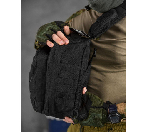 Сумка через плече тактична SILVER KNIGHT black РГ5516