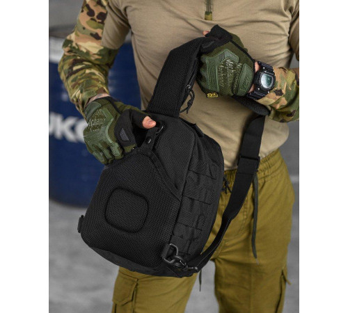 Сумка через плече тактична SILVER KNIGHT black РГ5516