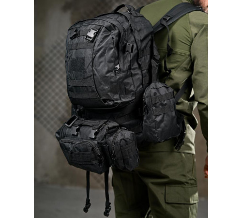 Рюкзак тактический bresh black 55Л ПП8053