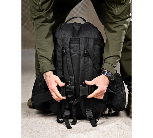 Рюкзак тактический bresh black 55Л ПП8053