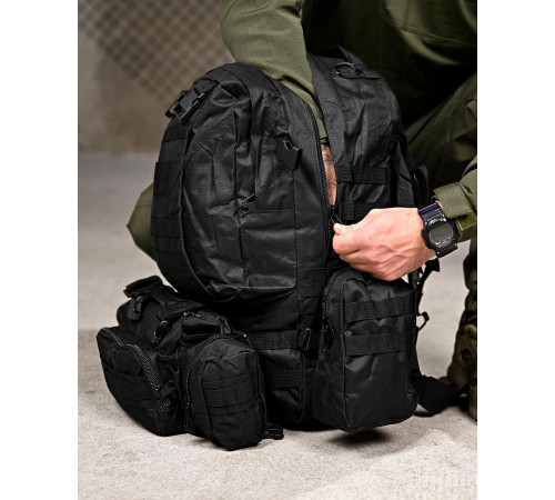 Рюкзак тактический bresh black 55Л ПП8053