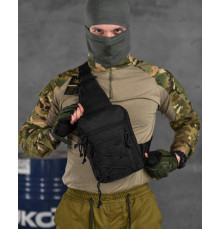 Сумка-слінг тактична з однією лямкою SILVER KNIGHT black ВТ6747