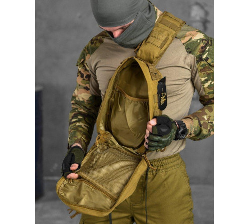 Сумка через плече тактична SILVER KNIGHT coyot РГ4626