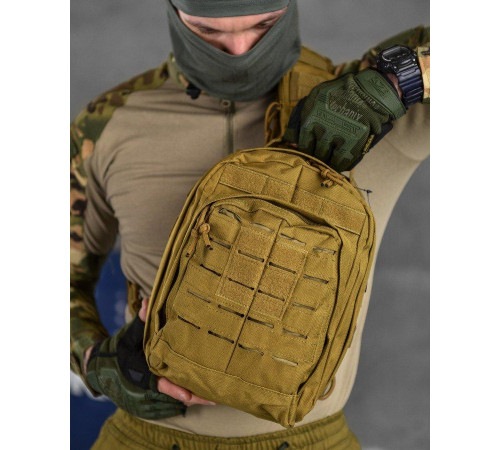Сумка через плече тактична SILVER KNIGHT coyot РГ4626