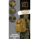 Рюкзак тактический кайот 45л 800D Silver Knight USA ВТ6388