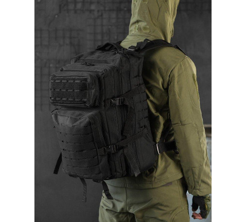 Рюкзак штурмовий чорний 40л.